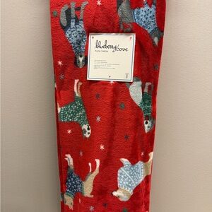 Plush Throw 50x60” Dog. lovers, Dog print